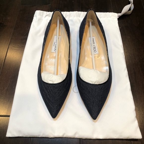 Jimmy Choo Shoes - ⭐️NWOT⭐️ Jimmy Choo Alina Denim Flats
